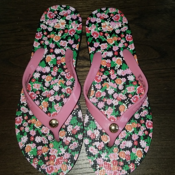 Coach Shoes - New Coach Floral Flip Flops